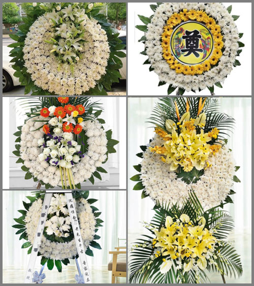 山西朔州朔城区沙塄河乡官地村花圈速递